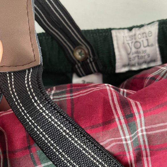SOLD CARTERS Just One You 3-Pc Special Occasion Plaid Top, Corduroy Pants - Picture 8 of 11